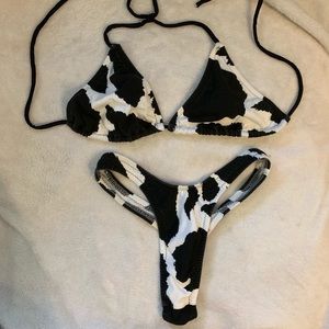 Bikini Joe’s Cow Print Bikini / Rave Attire